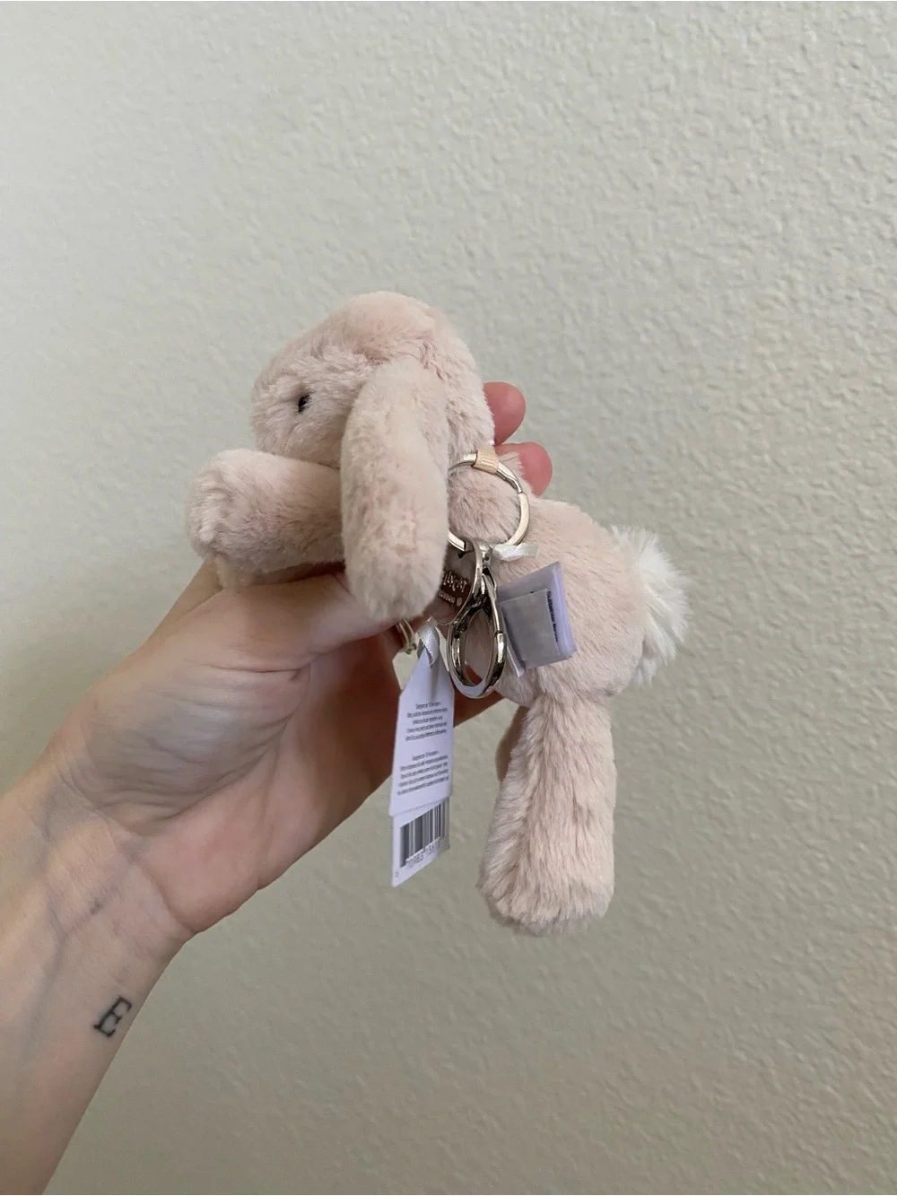 Jellycat Smudge Rabbit Bag Charm